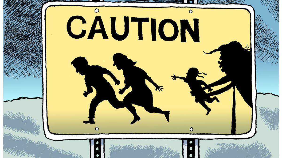 One of Rob Rogers' recent spiked cartoons.