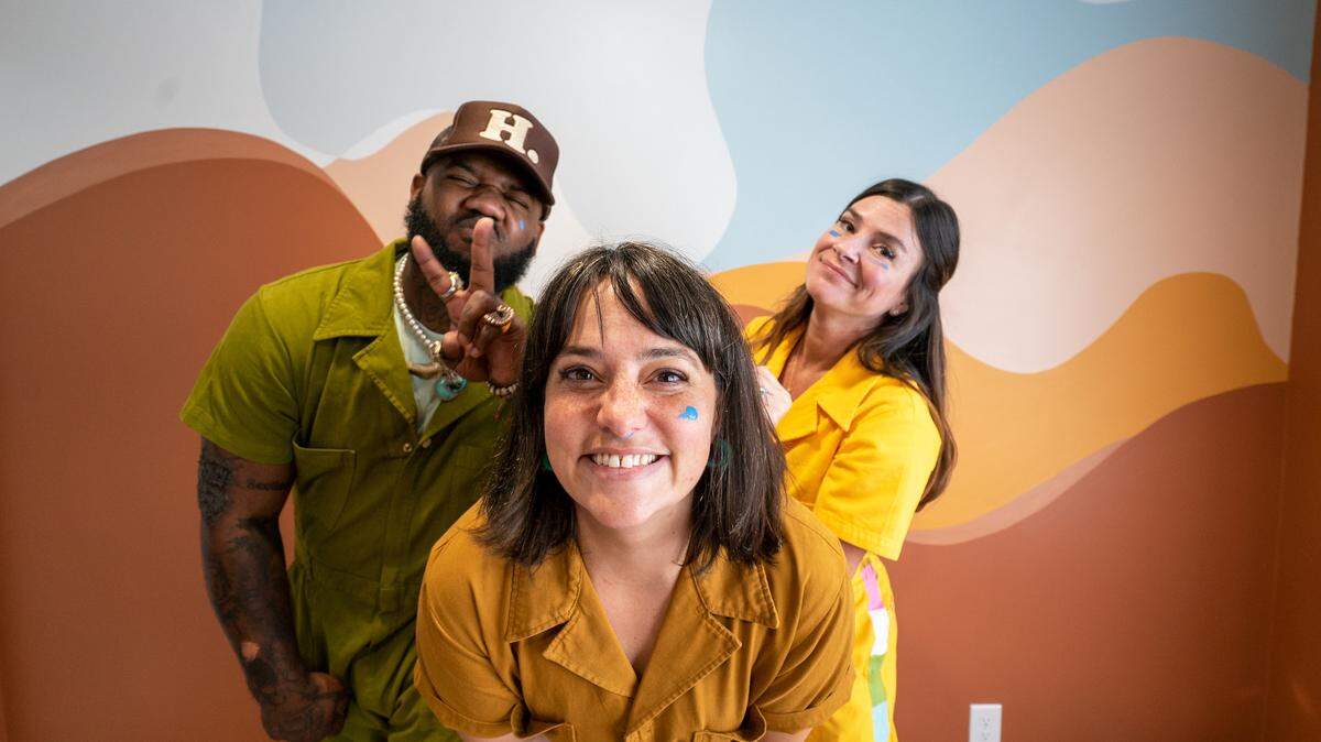 Designer Natalie Papier, muralist Racheal Jackson and abstract artist Frankie Zombie take an art-forward approach to creating curated spaces for clients.