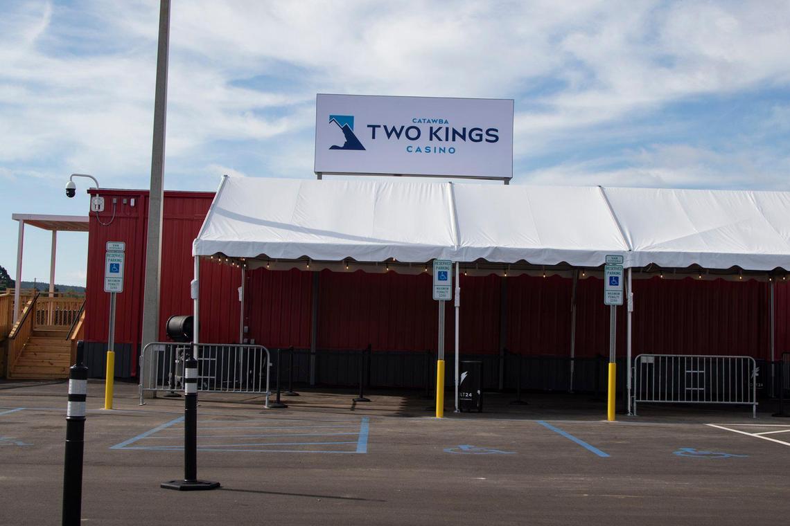 Exterior of the first phase of the Catawba Two Kings Casino on Thursday, July 1, 2021.