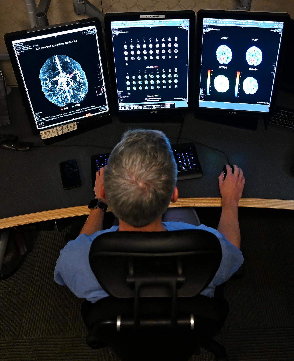 Dr. Andrew Griffin II, MD, a neuro-interventional radiologist at Novant Health Presbyterian Medical Center in Charlotte, NC received a call concerning a 93-year old who had possibly had a stroke on May 10, 2023. Griffin was able to use an AI app on his phone to analyze the patients brain scans. Using the AI technology, Griffin was able to see that the patients condition was serious but he could still save their brain if he could get to the clot in time.