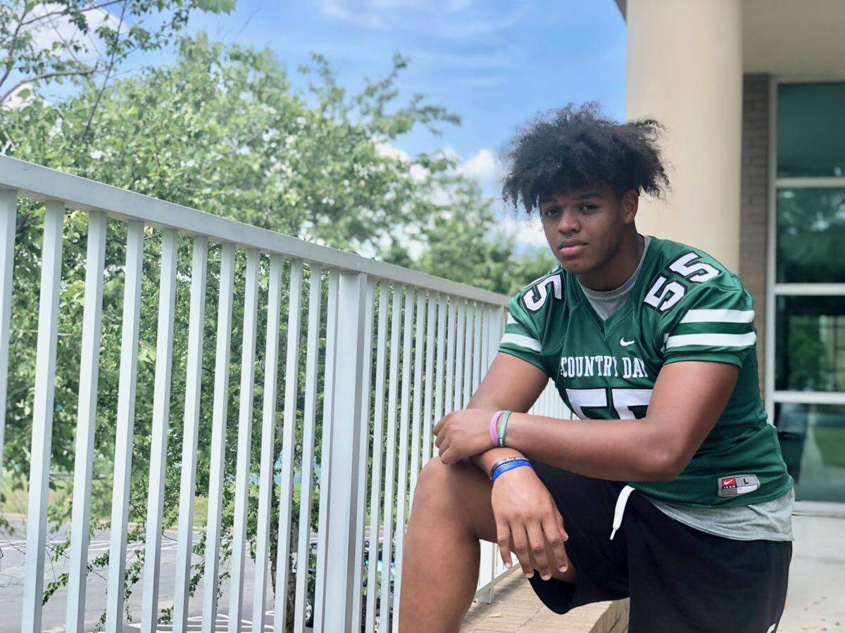 Charlotte Country Day's Triston Miller, an all-state offensive lineman, plans to make his college decision June 29.