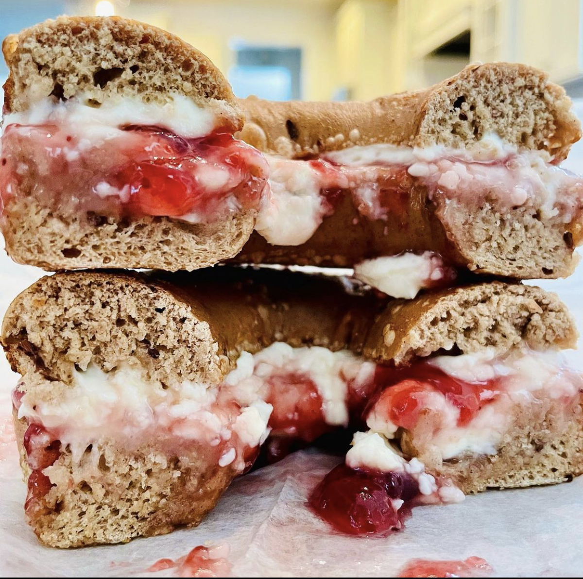 Tega Cay Deli offers 18 different types of bagels.