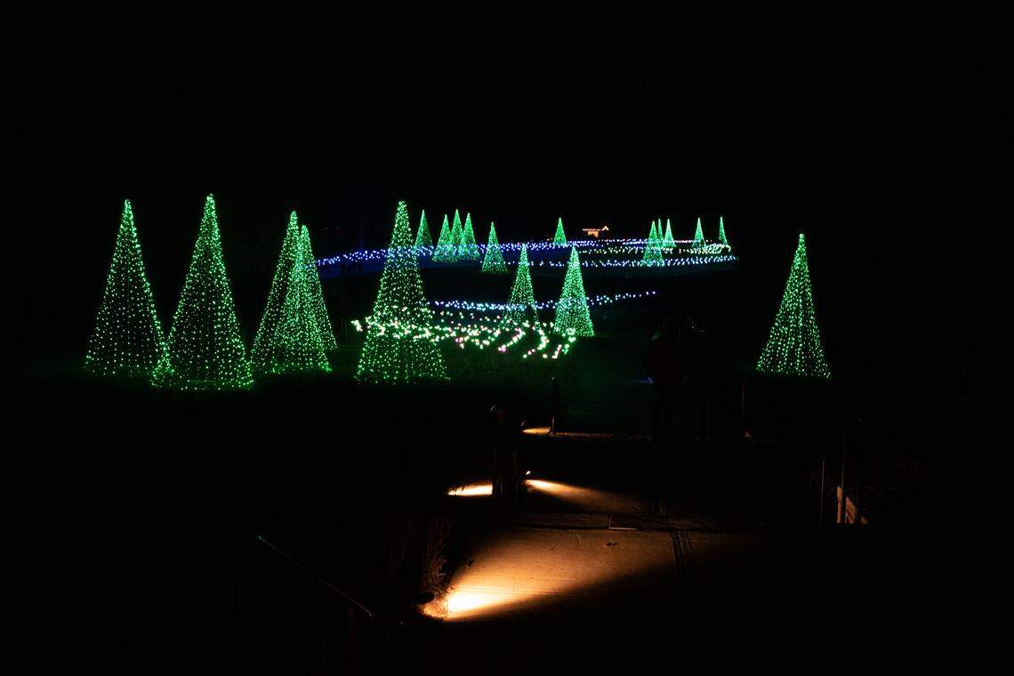 Daniel Stowe Botanical Gardens has transformed into A Mile of a Million Lights.