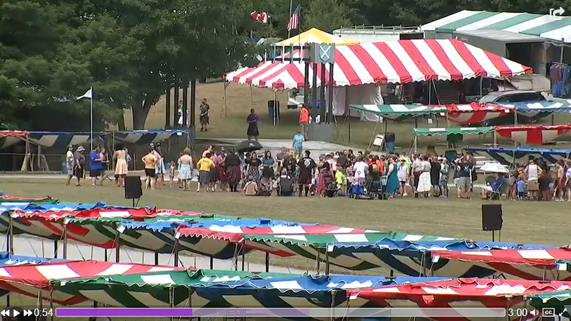 A popular 5-mile footrace near Linville, North Carolina, had to be canceled after a vehicle collided with pedestrians near the starting line.