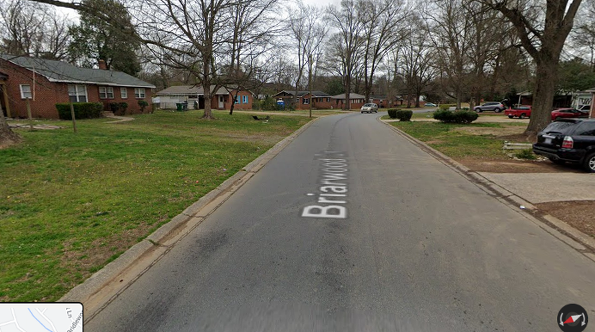 CMPD officers pursued a vehicle to the 500 block of Briarwood Drive, where they found a fatally shot person in a vehicle, officials said.
