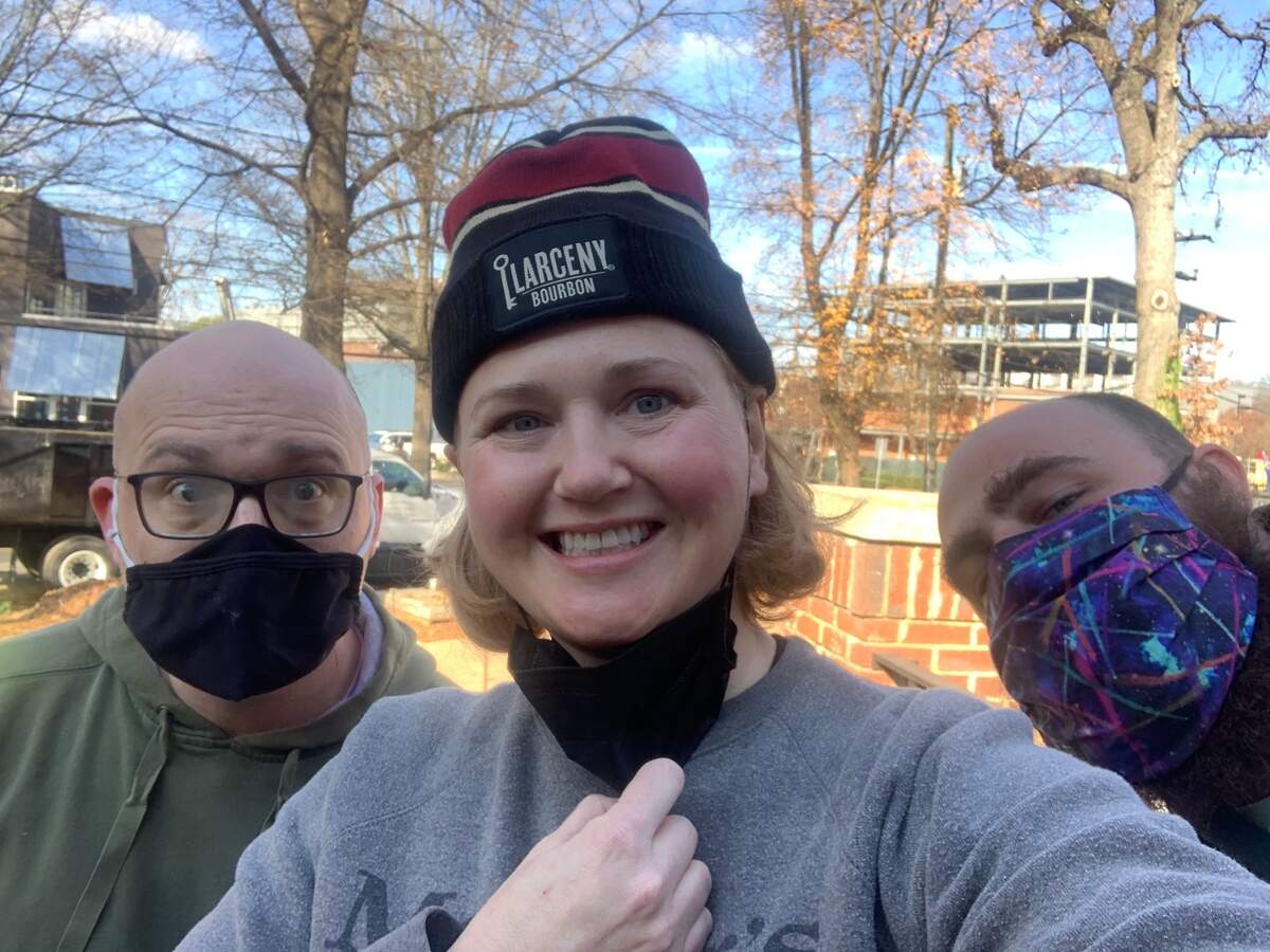 Michael Klinger, the Supperland sommelier, Colleen Hughes, head mixologist, and executive chef Chris Rogienski of Supperland keep progress moving at the not-yet-opened restaurant.