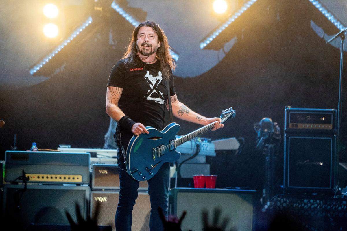 Dave Grohl of Foo Fighters performs in Tempe, Ariz., last month.
