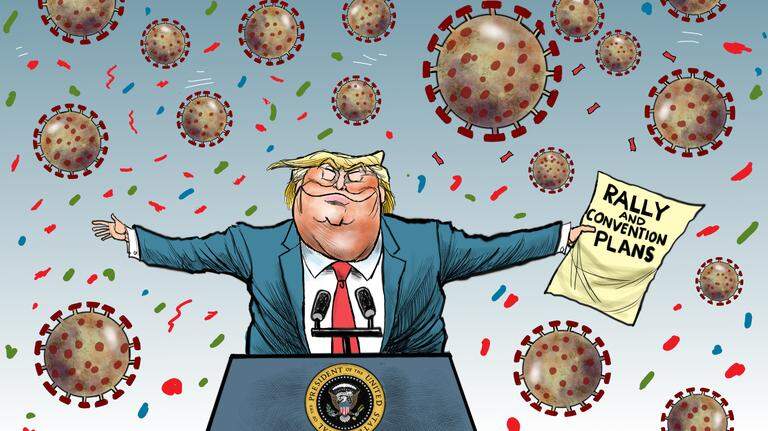 Kevin Siers cartoon: The Contaminator in Chief