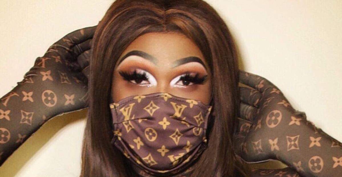 Priscilla Chambers, star of “Boulet Brothers Dragula” on Netflix, models a mask created by House of Mann.