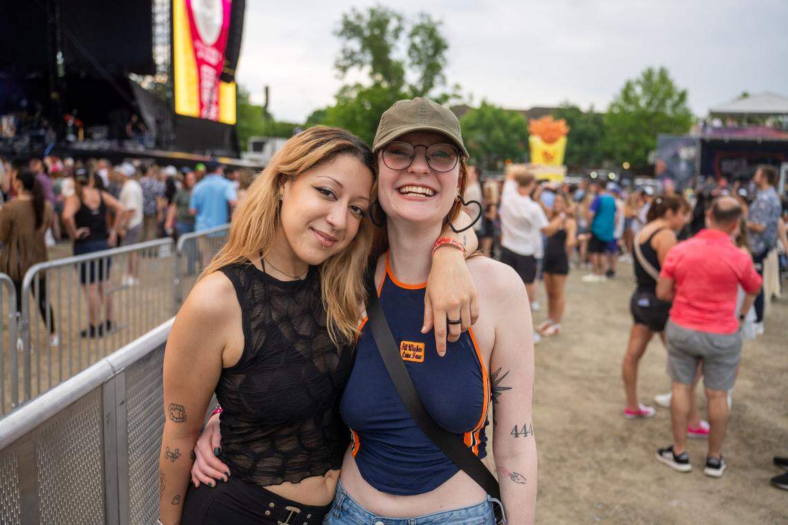 Fans at Lovin’ Life Music Fest near the Coors Light Stage on Friday, May 3 in Charlotte, NC.
