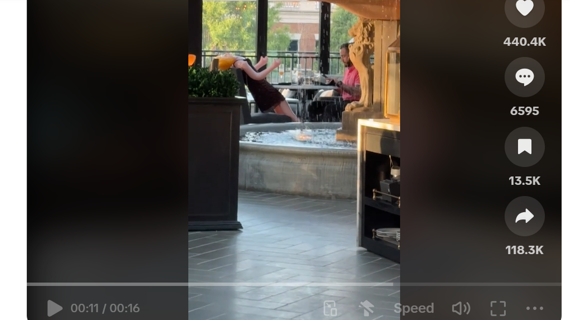 A former server at a south Charlotte fine-dining restaurant says she was fired for her TikTok of a man having lunch with a blow-up doll over the Memorial Day weekend.