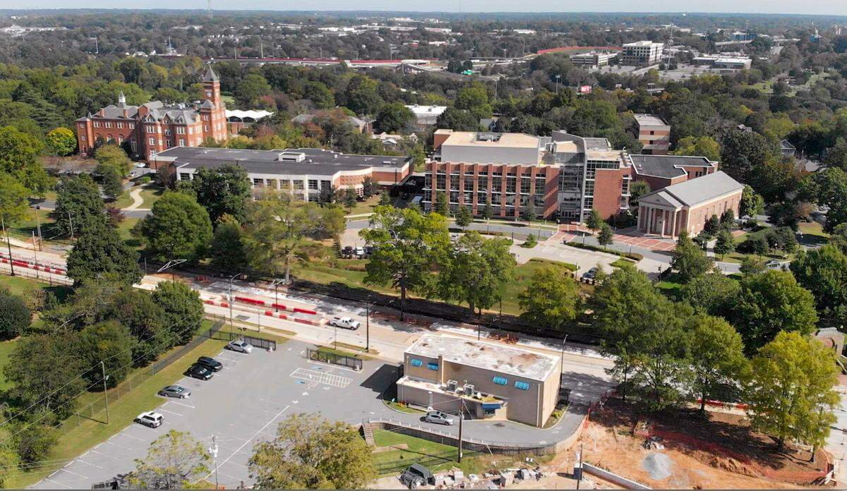 Johnson C. Smith University along Beatties Ford Road on October 20, 2020.