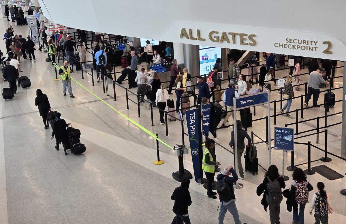 Flight delays and cancellations continue to disrupt plans for passengers at Charlotte Douglas International Airport due to the U.S. government shutdown.