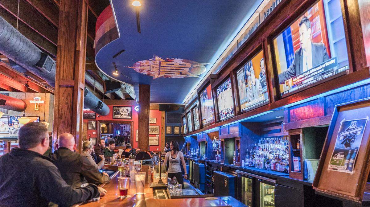 The All American Pub in South End is a go-to place to watch any sporting event in Charlotte, including this weekend’s Duke-UNC Final Four showdown.