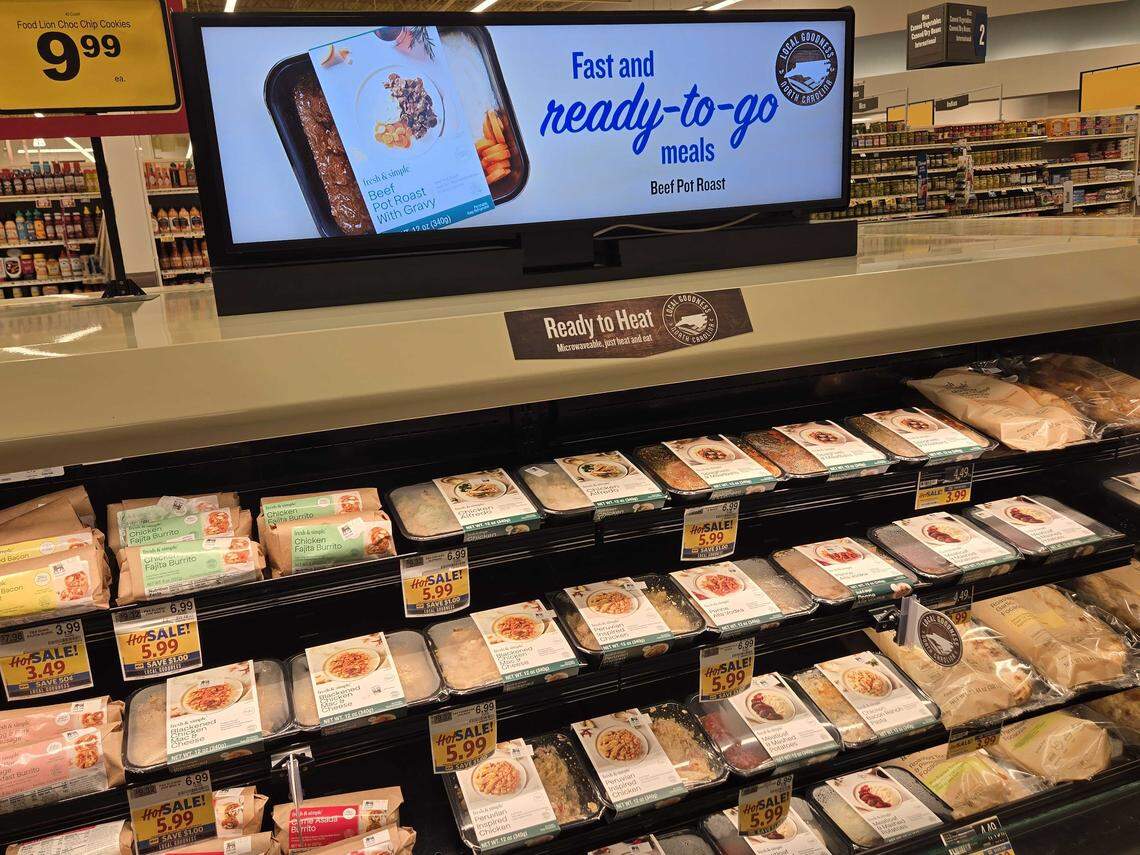 Food Lion introduced a series of oven-ready meals at its stores in the Charlotte area.