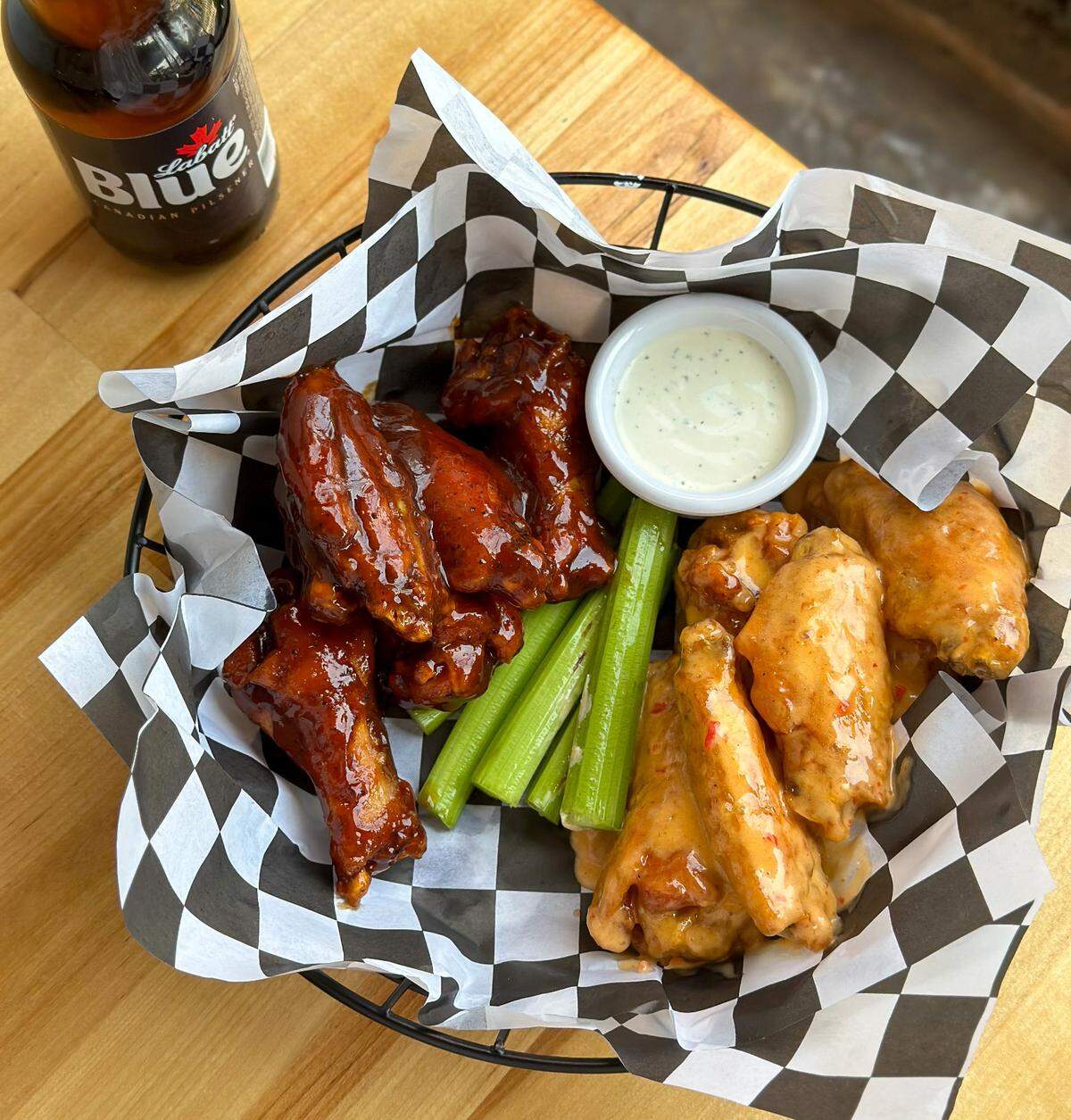 Wings from Lebowski’s Neighborhood Grill.