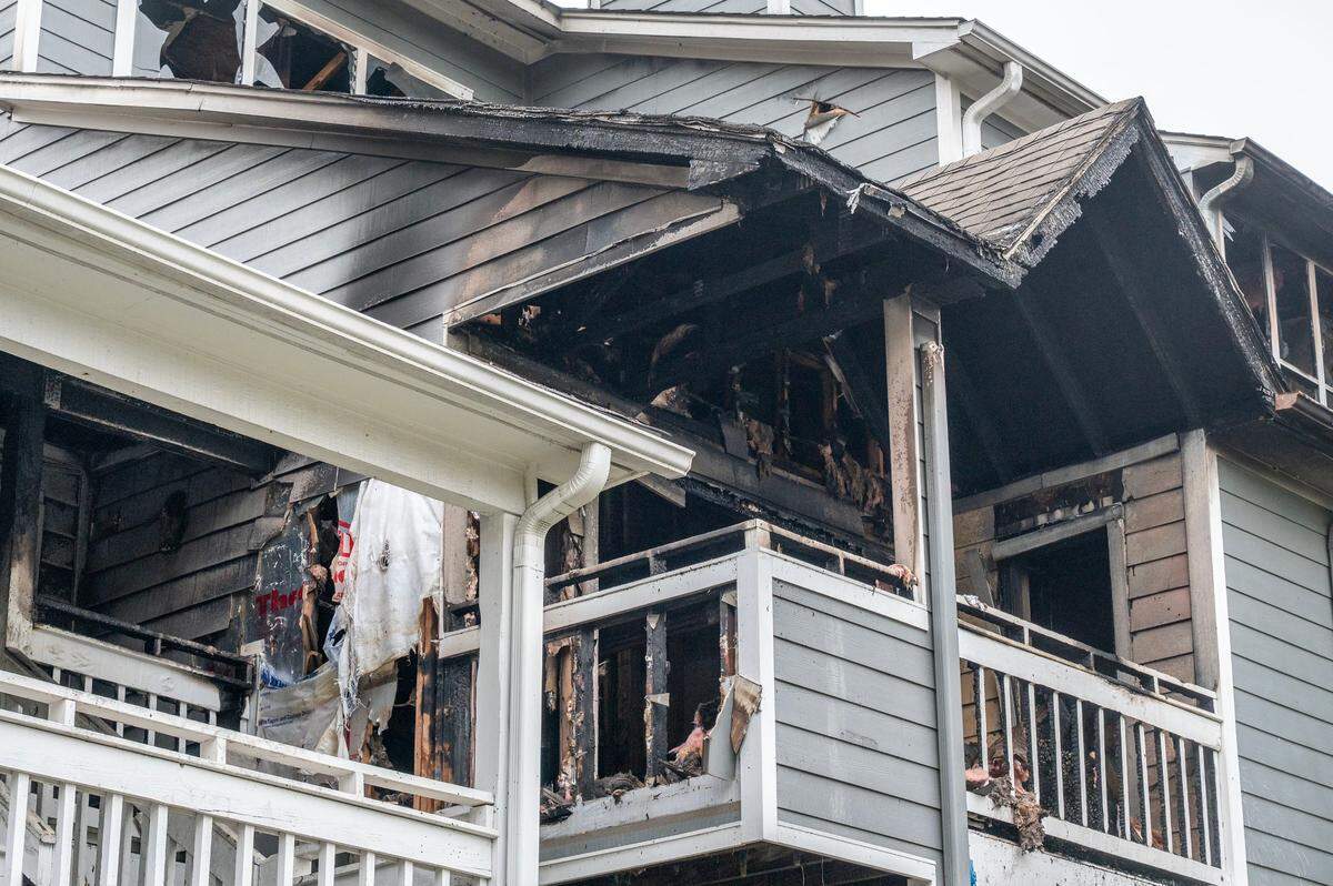 A two-alarm fire in south Charlotte sent multiple people to the hospital Thursday morning.