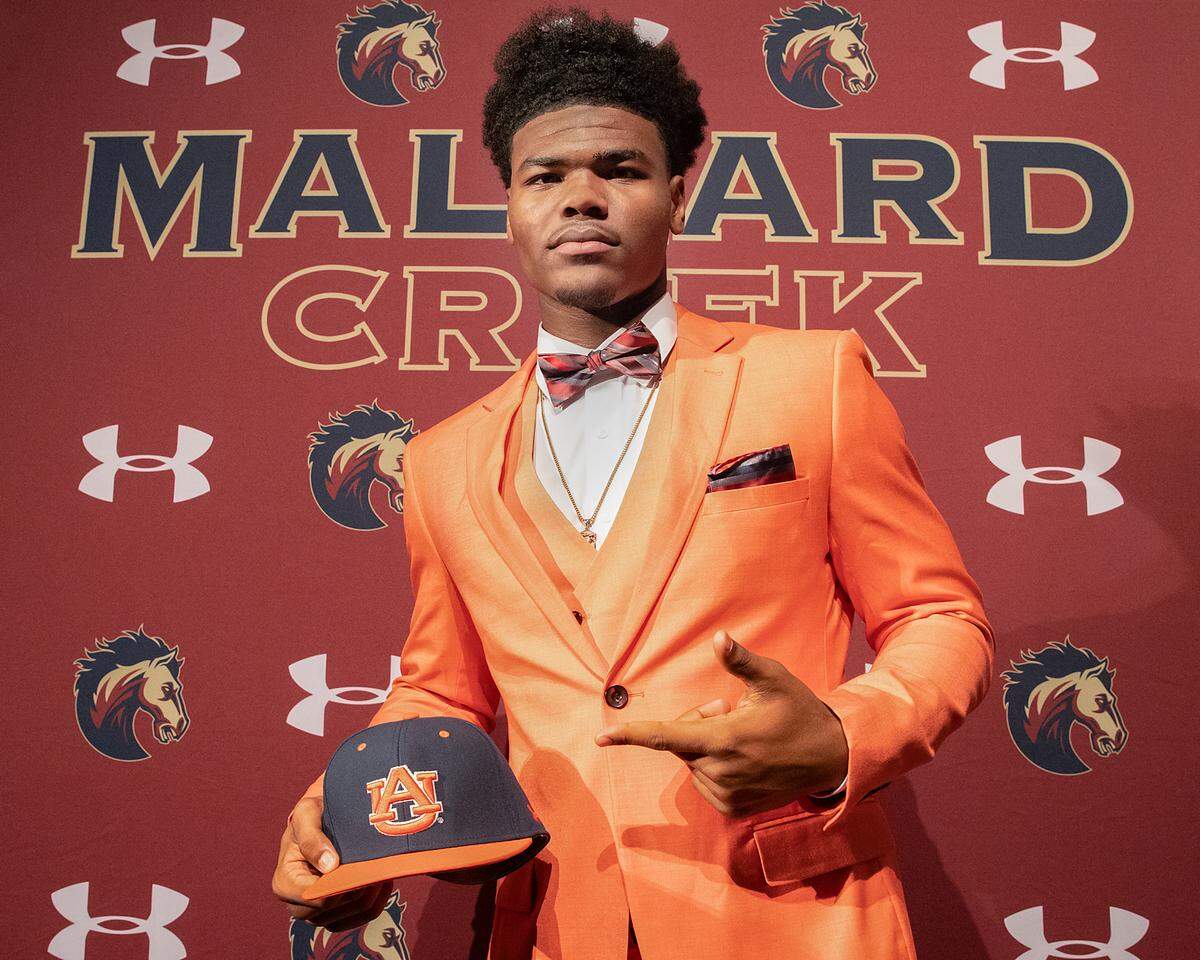Mallard Creek High linebacker Trent Simpson committed to an SEC school Friday