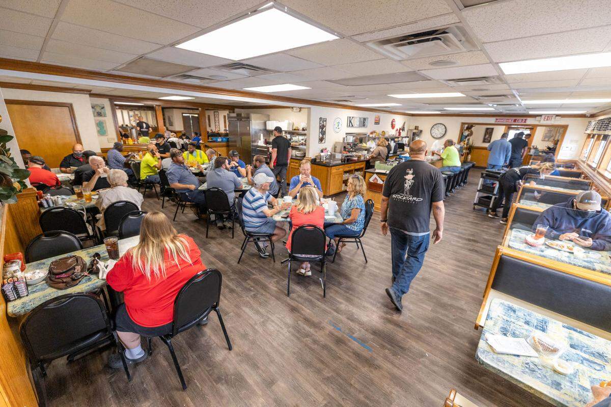 The Stockyard dining room during lunch.