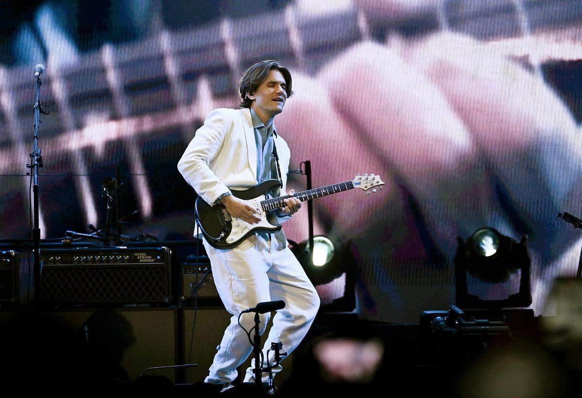 John Mayer performs at Madison Square Garden in New York City last month as part of his “Sob Rock Tour.”