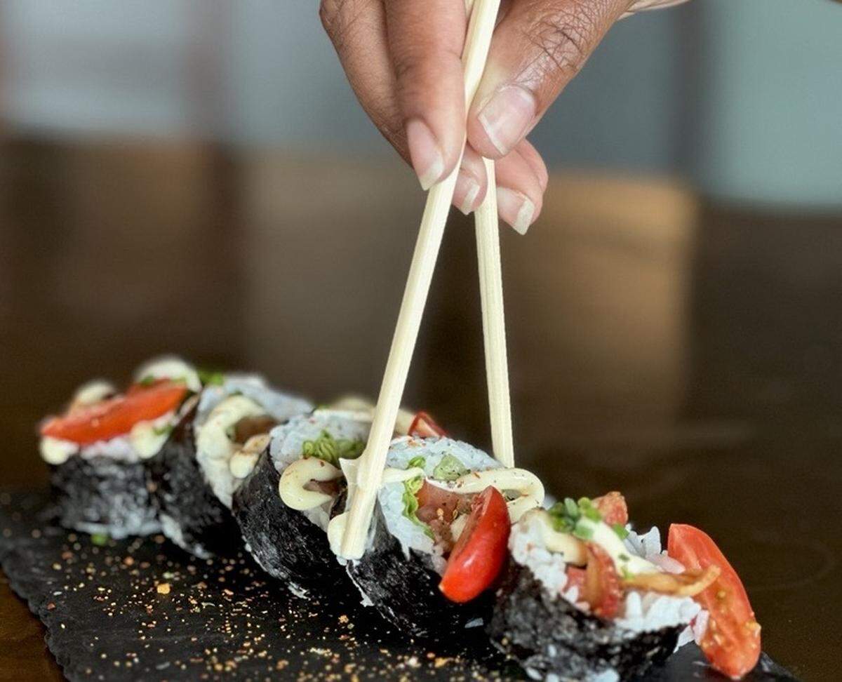 Mizu’s Duke’s Hot Tomato Summer dish is the BLT Roll, a sushi take on tomatoes.