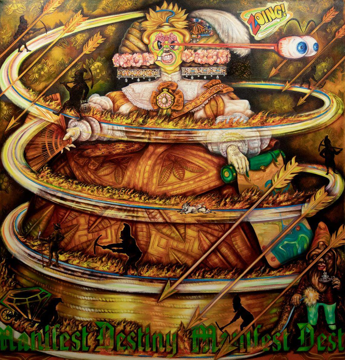 Bill Rutherfoord’s Manifest Destiny is included in his exhibition of the same name at UNC Charlotte.