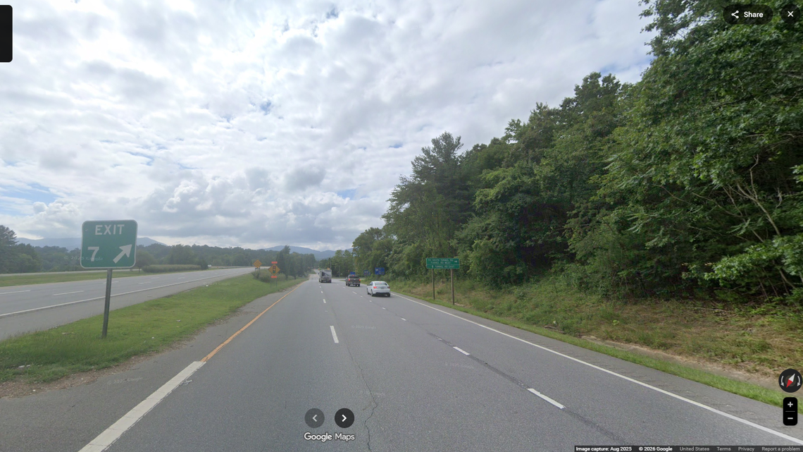 The collision happened shortly before midnight as the driver was traveling Exit 7 on Interstate 240 in Asheville, police say. 