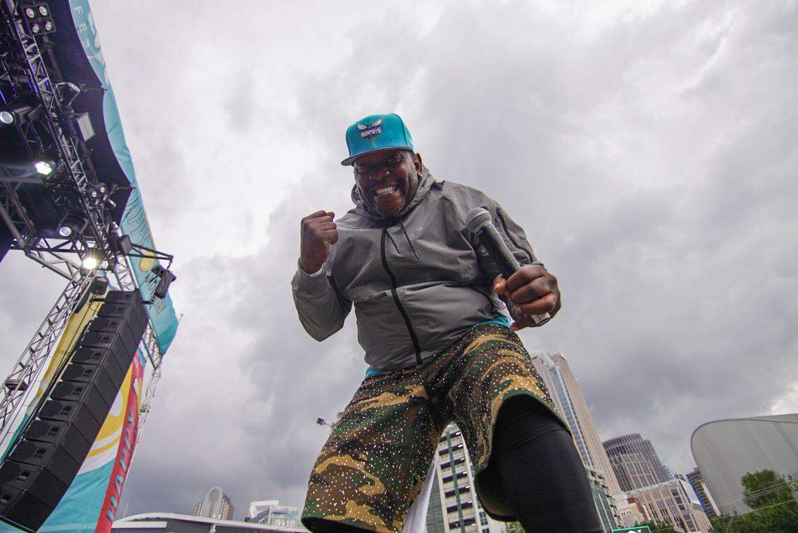 Petey Pablo performs at Lovin’ Life Music Fest on Saturday, May 3, just before a thunderstorm cut his show short.