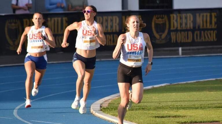 Charlotte beer-mile champ settles 3-year rivalry with Olympian — by 0.8 seconds