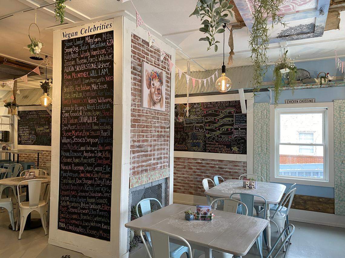 Oh My Soul’s vegan celebrities wall includes Ricky Gervais, Ariana Grande, Jane Goodall, Venus Williams and more.