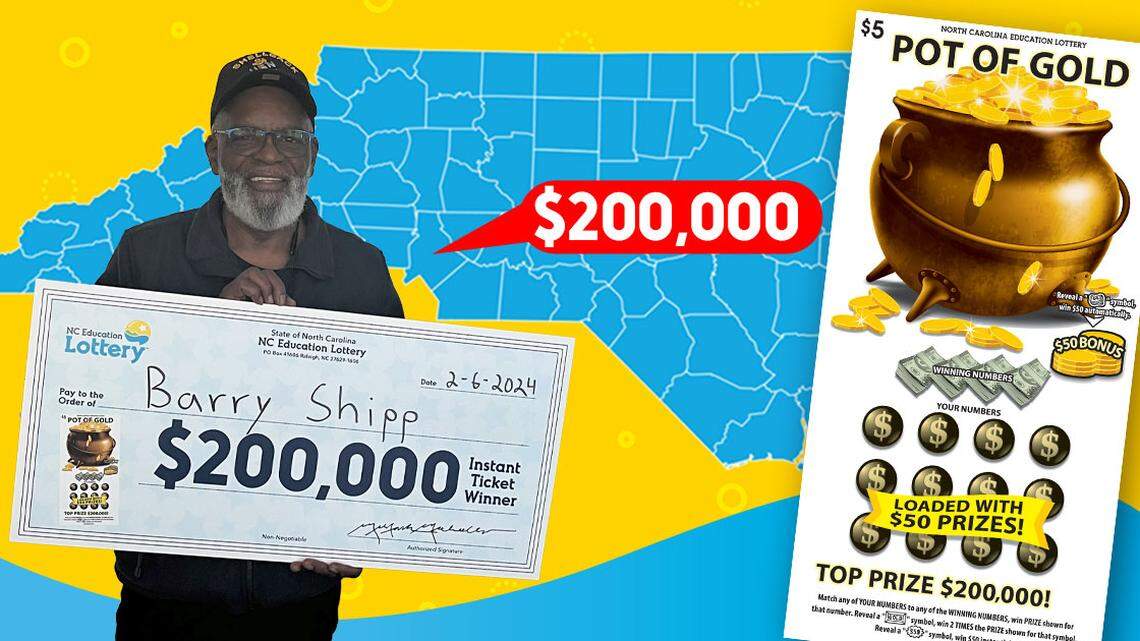 ‘Put this win to good use.’ NC lottery winner plans to use his money to help homeless