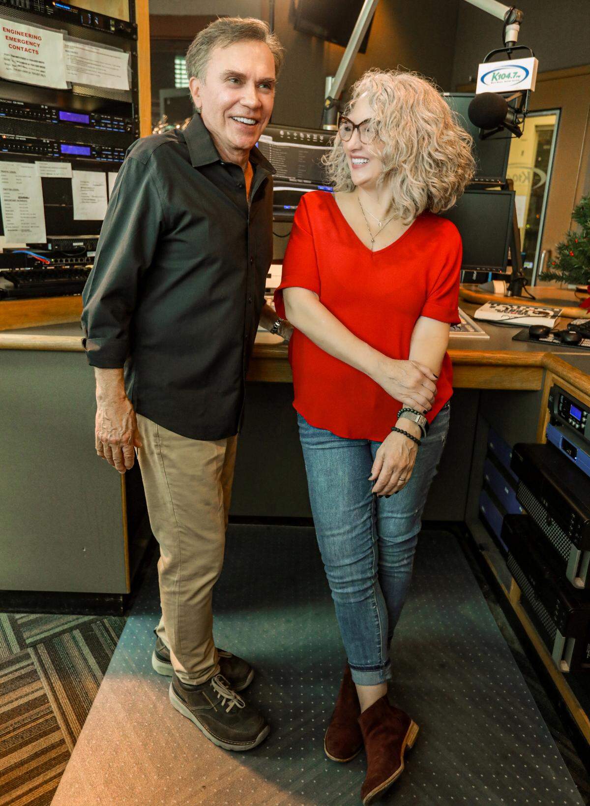Says Sheri Lynch: “I have said for years, ‘I’m working with the only radio guy I’m gonna work with.’ And now you might say, ‘But aren’t you gonna be working with these other radio guys on your show?’ Those aren’t radio guys. That’s ‘Bob & Sheri’ family. That’s a different animal altogether. ‘Cause no one can take his place. No one can replace Bob. He is irreplaceable, and it would be humiliating to let some poor bastard try.”