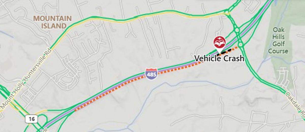 A person has died in a wreck that closed a busy stretch of Interstate 485 in Charlotte Friday morning, Feb. 6, 2026, Medic said.