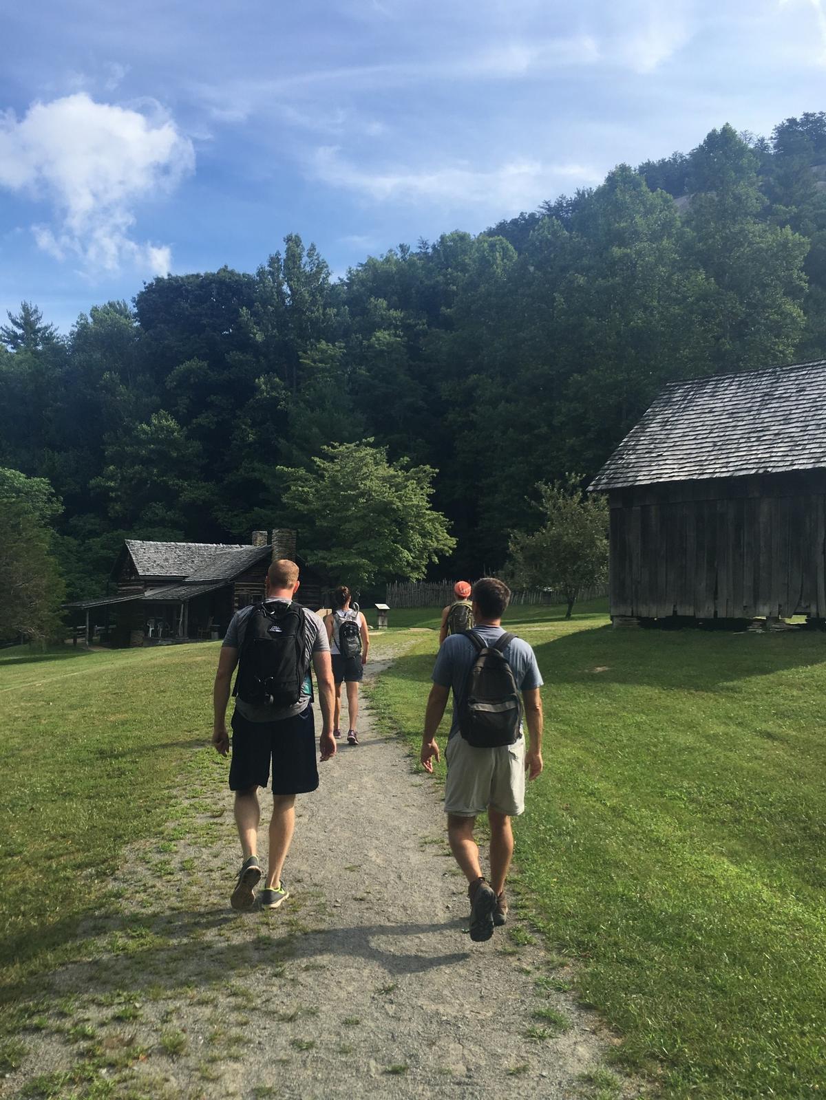 When you hike the Stone Mountain Loop Trail, you’ll walk right past the historic Hutchinson Homestead.
