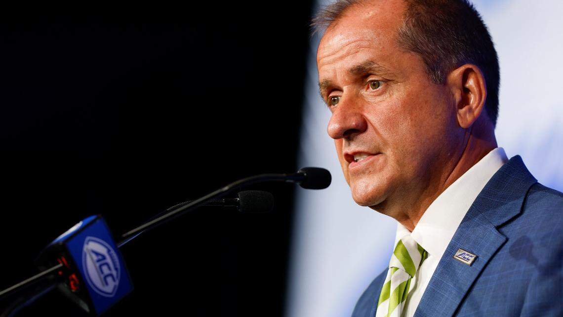 Commissioner Jim Phillips talks ACC tourney, Caleb Wilson and President Trump