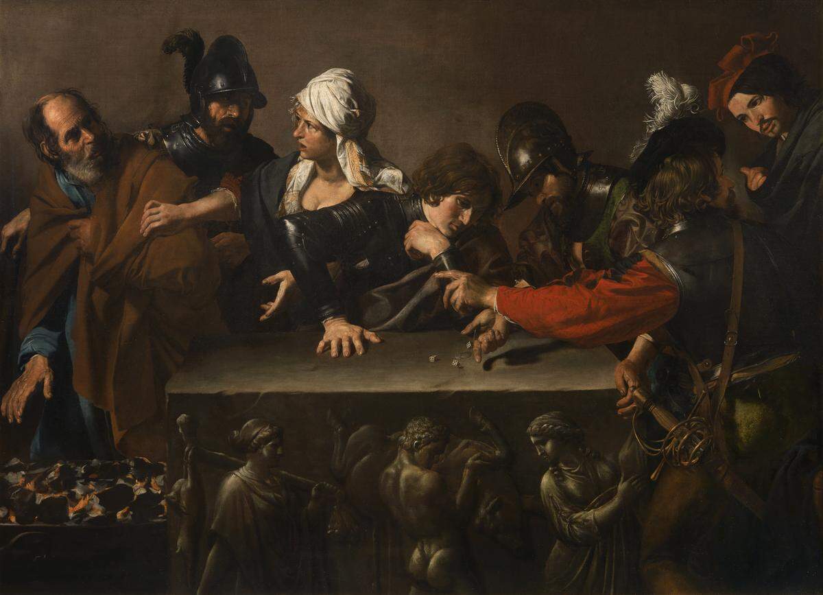 Valentin de Boulogne, known as Le Valentin (French, 1591–1632). Denial of St. Peter, 1615–17, oil on canvas.