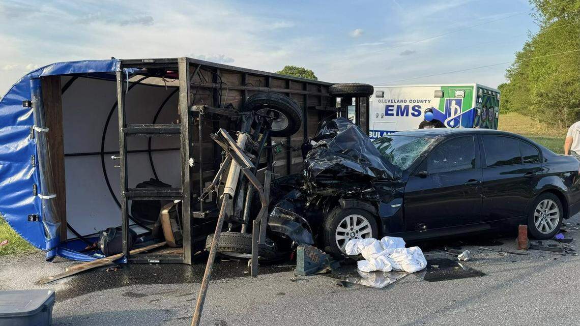 Unusual crash involved a mule-drawn wagon and a car, North Carolina rescuers say