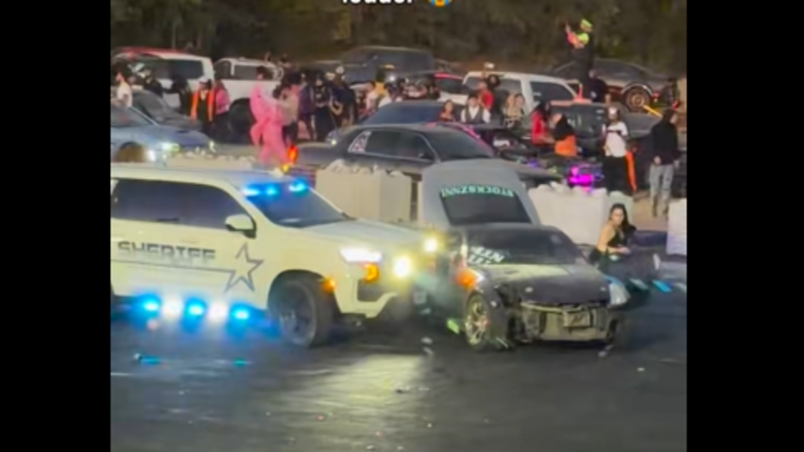 Racing cars circled deputy when he tried to stop ‘drifting’ event, NC video shows