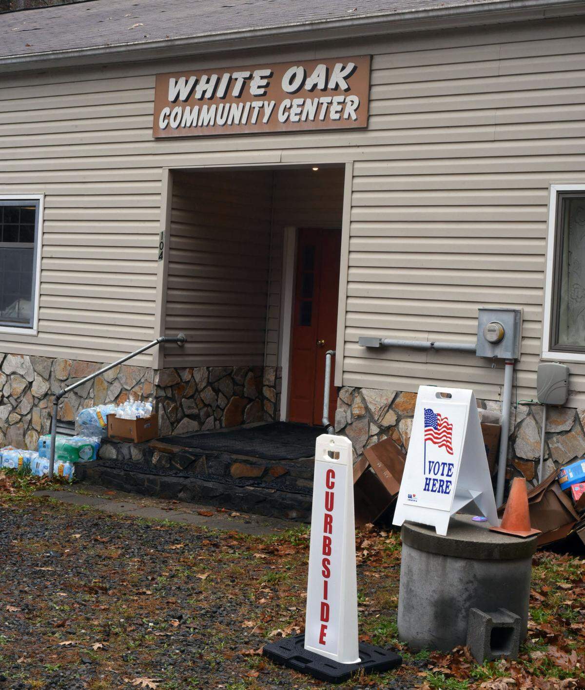 Ashe County’s Hurricane Precinct was relocated from its century-old location to another community center on the other side of a one-way, dirt road.