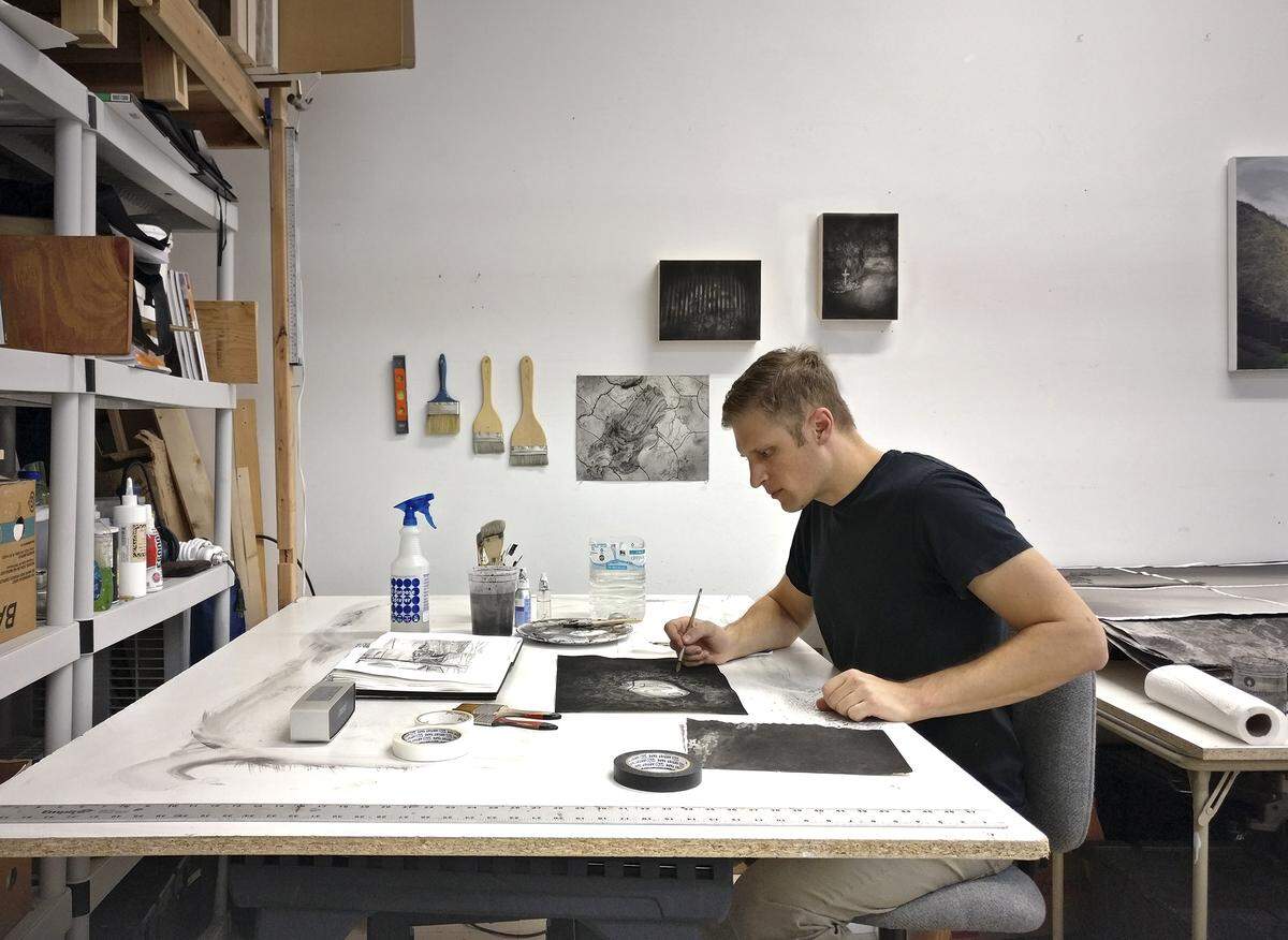 Gregory Thielker of New York City is one of six new artists-in-residence at the McColl Center for Art + Innovation this summer. Meet them June 6 at a 6-9 p.m. open house.