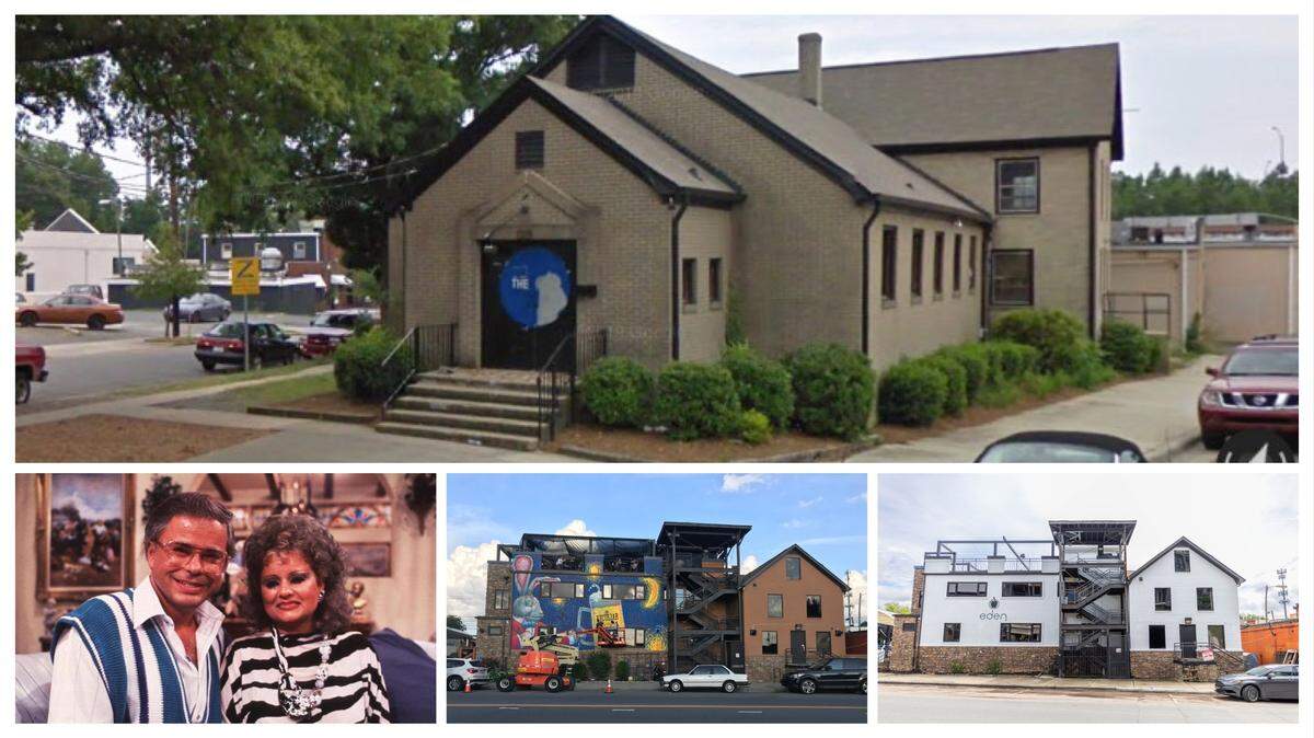 1212 Pecan has been a church, a Christian bookstore, a nightclub called Steeple Lounge, Peculiar Rabbit and more. Jim and Tammy Faye Bakker used it as a call center in the 1970s. It is now the new Eden nightclub, complete with a logo of an apple.
