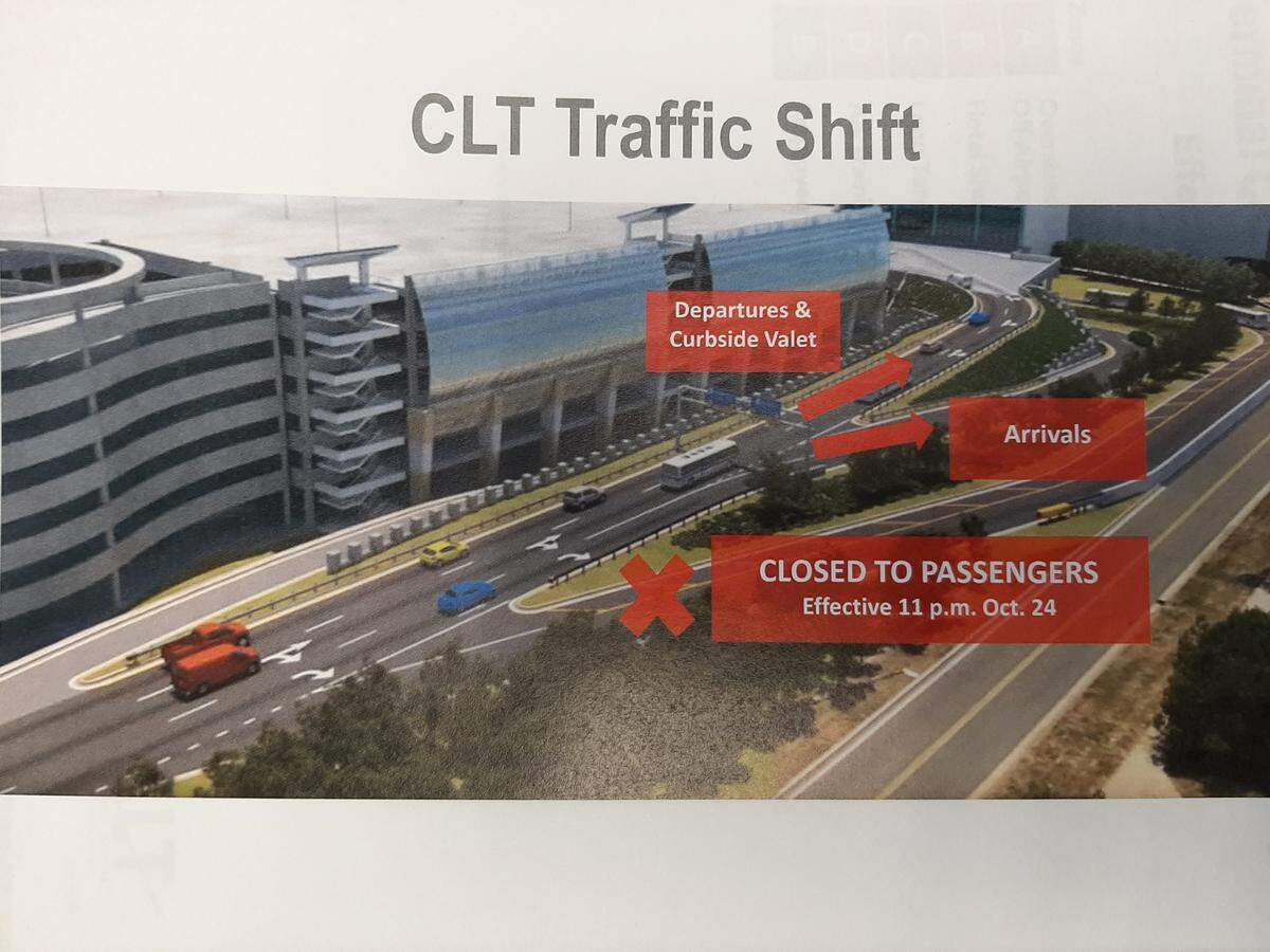 The Charlotte Douglas International Airport is opening five new lanes to the public starting at 11 p.m. Oct. 24.