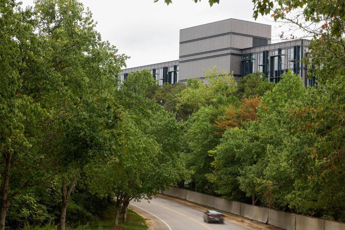 A motorists passes the partially completed Centene offices in Charlotte on Friday, Aug. 19. Centene announced it is backing out of plans to create its East Coast hub in Charlotte.