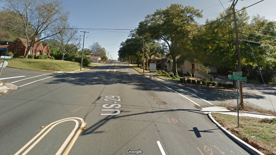 This is the area where a crowd chased the victim down the street and cornered him in a parking lot, police say.