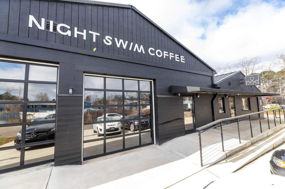 Night Swim Coffee on Old Pineville Road.
