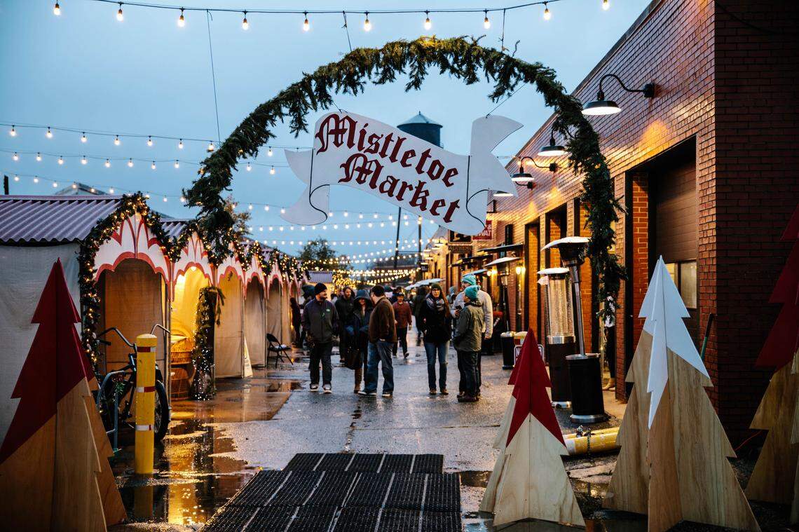 Mistletoe Market at Camp North End includes local music,&nbsp;food and beverages.