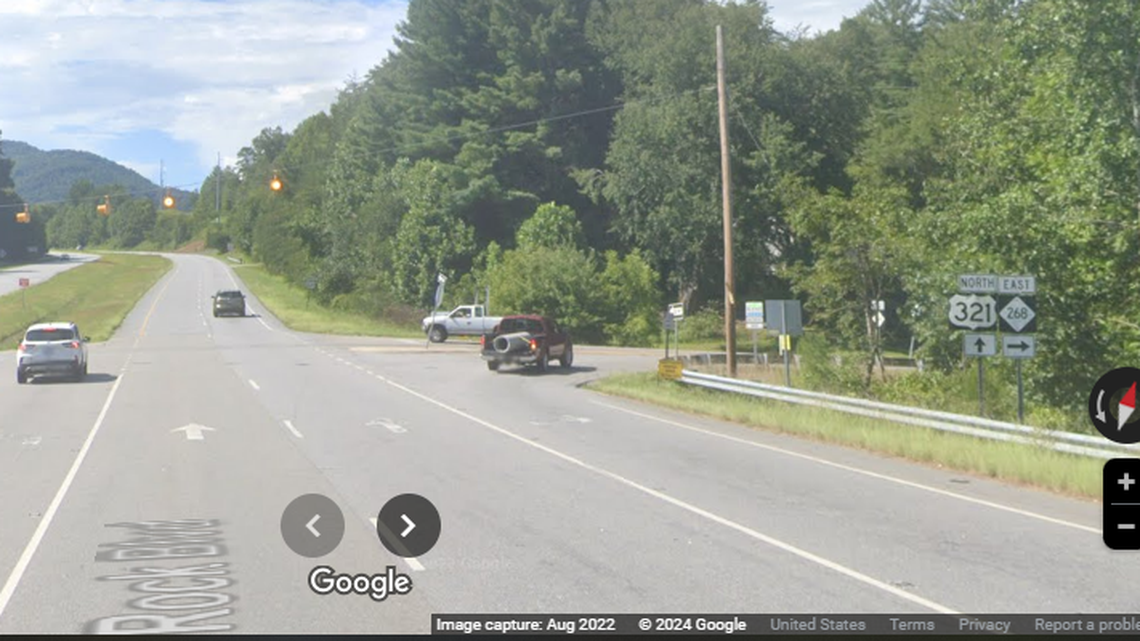 The discovery of body near this intersection on U.S. 321 in Caldwell County led to the arrest of three people in Charlotte, NC cops say.