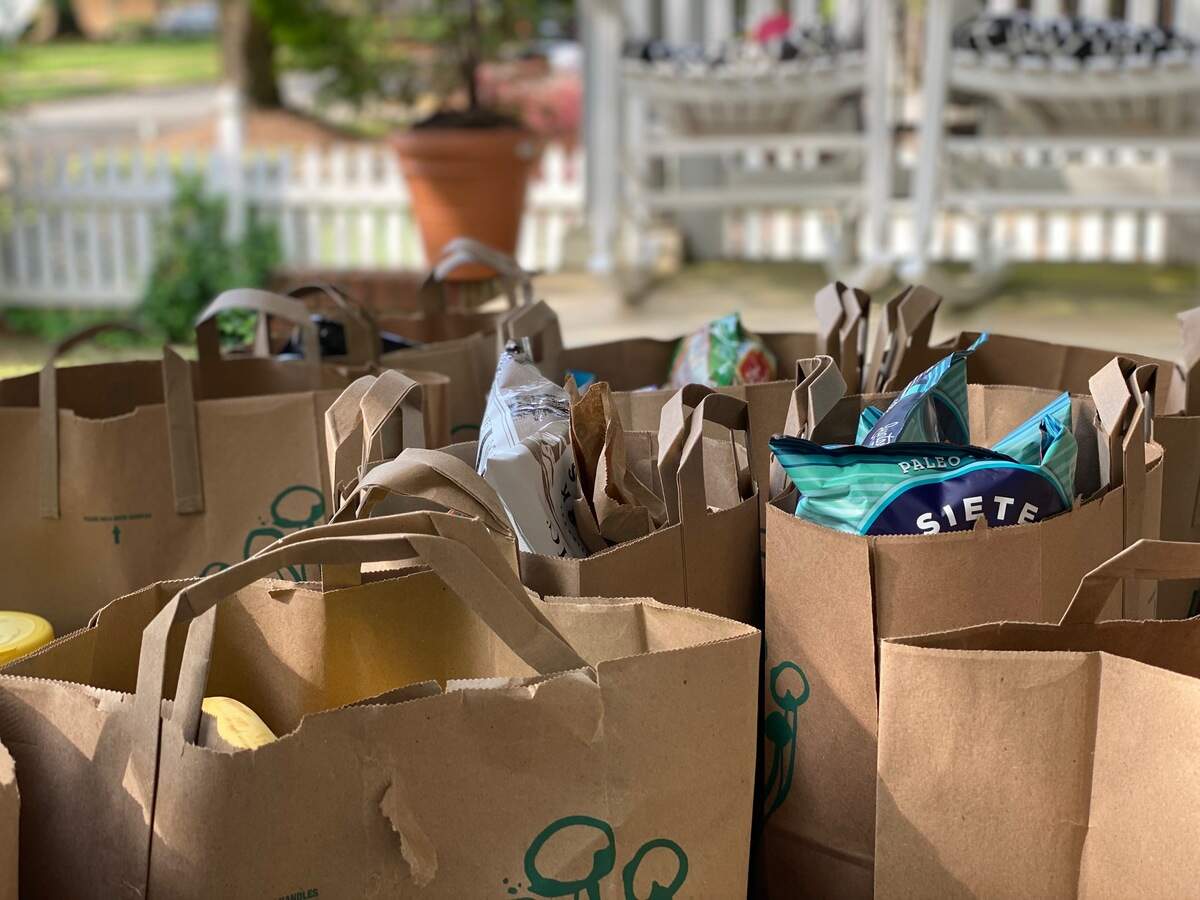 A pre-Easter grocery run. 