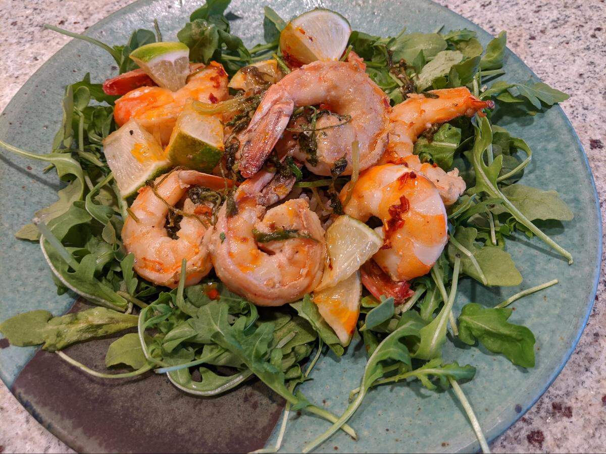 Mexican Cilantro Lime Shrimp Salad.