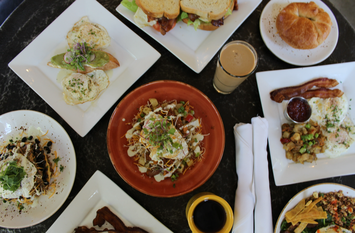 Roots Cafe offers brunch all day.
